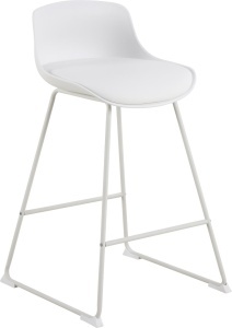 Scaun inalt Tina, Alb, 84x50x49 cm - Img 3