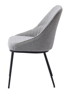 Scaun MERIDIAN, Gri inchis, 59x85x52 cm - Img 2