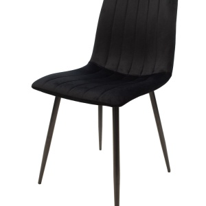 Scaun Noor, Pako World, Catifea, Negru, 44x53x86 cm - Img 6