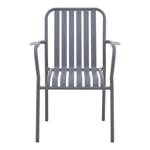 Scaun stivuibil, Vista, Antracit, 60x62x84 cm - Img 5