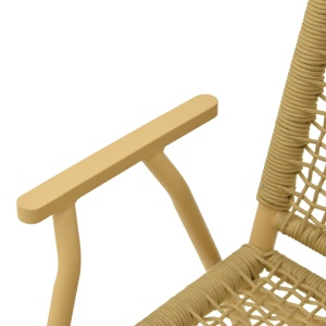 Scaun stivuibil, Weave, Bej, 63x57x86 cm - Img 8