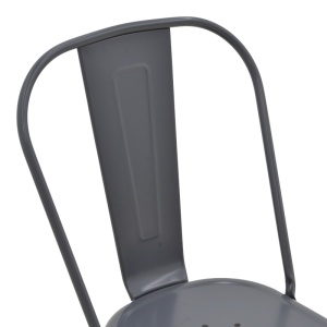 Scaun Utopia Gri inchis 44x44x85 cm - Img 7