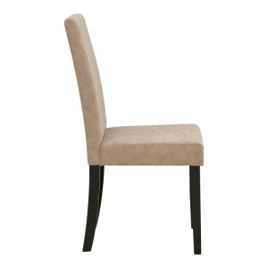 Scaun Zeben, Bej/Negru, 43.5x55.5x93.5 cm - Img 3