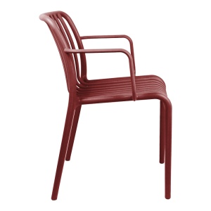 Scaun Zoi, Rosu bordo, 54x57.5x79 cm - Img 4