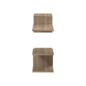 Set 2 bucati Raft de perete, Sumpa, Stejar, 20x65x18 cm - Img 4
