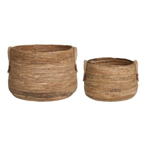 Set 2 piese Cosuri Aosta, Natural, 39x39x28.5 cm