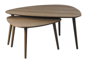 Set 2 piese Mese ADDA, Gri, 70-53x45-41x100-70 cm - Img 2