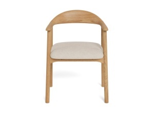 Set 2 piese Scaune dining Addi, Bej, 75x56.8x52.5 cm - Img 4