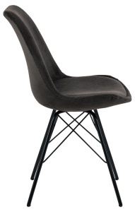 Set 2 piese Scaune dining Eris, Gri, 85.5x48.5x54 cm - Img 5