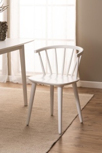 Set 2 piese Scaune dining Ida, Alb, 75x51.5x51 cm - Img 4