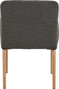 Set 2 piese Scaune dining Zoe, Gri, 83x56x60 cm - Img 5