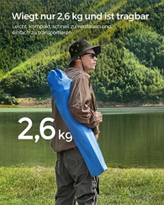 Set 2 scaune de camping, Songmics, Albastru, 76x51.5x95.5 cm - Img 6