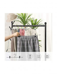 Set 20 de umerase pentru pantaloni, Songmics, 31 cm, Argintiu, CRI003-20 - Img 4