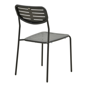 Set 3 masa si scaune gradina V2, Moraja, Negru, 70x70x73 cm - Img 6