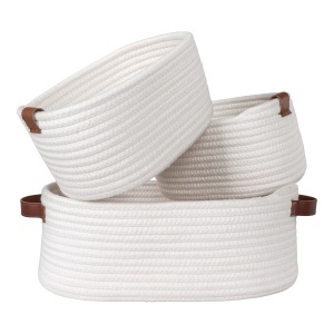Set 3 piese Cosuri Jarana, Alb, 35x22x13 cm