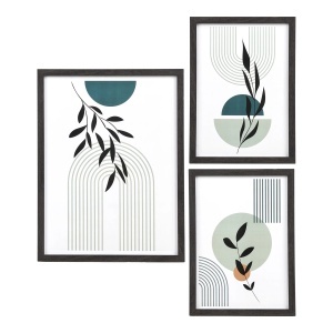 Set 3 piese Rame foto Aspen, Negru, 40x30x1.5 cm - Img 5