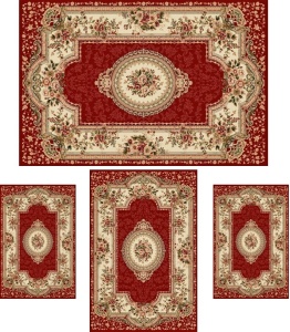Set 4 covoare, Lotos, Grena, 200x300 cm, Delta 571