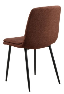 Set 4 piese Scaune dining Becca, Portocaliu, 85.5x46x55 cm - Img 4