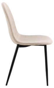 Set 4 piese Scaune dining Celia, Bej, 86x44x54 cm - Img 7