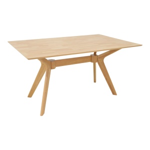 Set 7 bucati masa si scaune dining, Raffles, Natural, 90x150x76 cm - Img 6