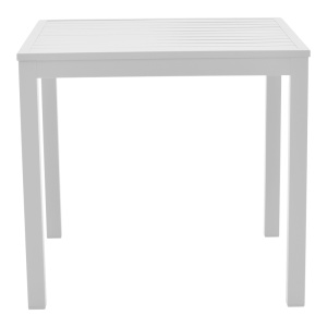 Set de 3 buc masa si scaune de gradina Kliton-Norture aluminiu alb 80x80x74 cm - Img 7