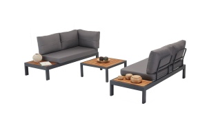 Set de gradina Verona Wood Multicolor 258x184x85 cm - Img 3