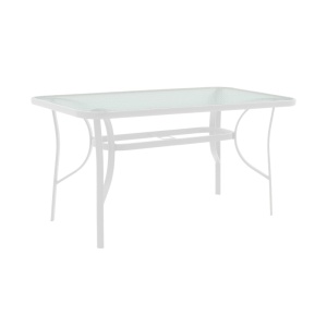 Set dining Calan-Ensure, Pako World, Metal, Alb, 120x70x70 cm - Img 5