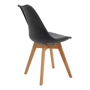 Set dining Chloe-Gaston, Pako World, 5 piese, Antracit-Natural, 120x70x75 cm - Img 3