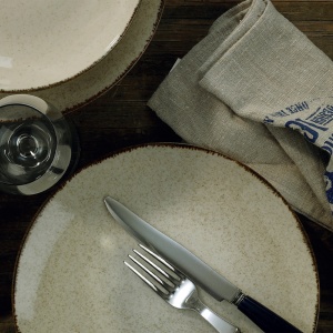 Set farfurii servire, 24 bucati TradeShow Maro 25x25x3 cm - Img 4