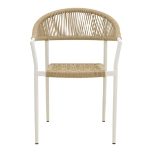 Set masa si scaune dining, 7 buc, Dagyn Ammos, Pako, Alb 240x90x76 cm - Img 12