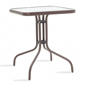 Set Masa si Scaune Gradina Calan-Watson 3 Piese Maro - Img 2