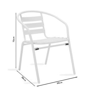 Set Masa si Scaune Gradina Tade-Watson 3 Piese Negru - Img 6