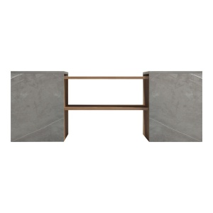 Set Masuta de cafea 3 buc Morfi Maro 105x45x37 cm - Img 4