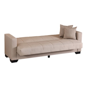 Set mobilier studenti canapea si masuta de cafea, 2 buc, Haze, Gri deschis, 210x84x83 cm - Img 5