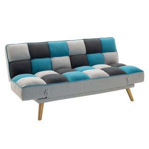Set mobilier studenti canapea si masuta de cafea, 2 buc, Rythm, Multicolor, 178x91x86 cm - Img 4