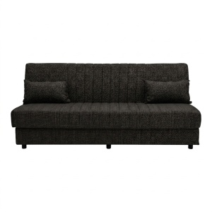 Set mobilier studenti canapea si masuta de cafea, 2 buc, Zing, Gri, 190x75x85 cm - Img 6