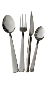 Set tacamuri (24 bucati) Deniz24 Argintiu 21x4.5 cm - Img 3