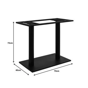 Suport blat masa Soign Pako World Negru 80x40x72 cm - Img 2