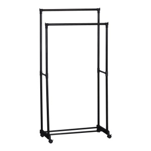 Suport pentru haine, Ganco, Negru, 39x74.5x157 cm