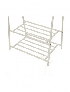 Suport pentru umerase, Songmics, HSR05W, Metal, Alb, 155 x 87 x 41 cm - Img 5
