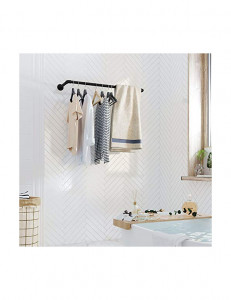 Suport pentru umerase, Songmics, Negru, HSR67BK, 92 x 30 x 7.5 cm - Img 3