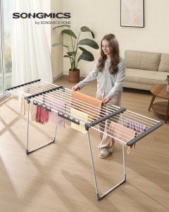 Suport uscator de rufe Bunji Alb 113.5x62.5x90 cm