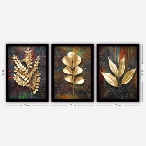 Tablou, 3 bucati 3SC27 Multicolor 35x45 cm - Img 2