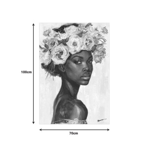 Tablou canvas Fleri, Pako World, cu rama, 70x3.5x100 cm - Img 2