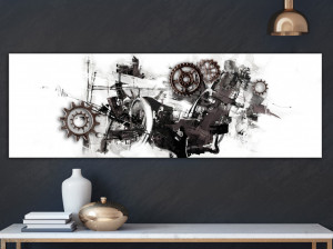 Tablou - Complicated Machine (1 Part) Narrow 150x50 cm - Img 2