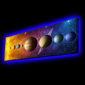 Tablou cu LED Botanica Sky Multicolor 30x90 cm - Img 2