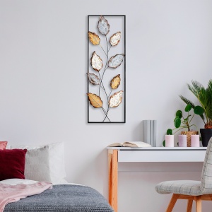 Tablou metalic Fagus Multicolor 32x90 cm - Img 3