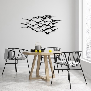 Tablou metalic Herd Negru 120x55 cm - Img 2
