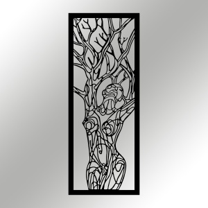 Tablou metalic Vuslat Negru 20x51 cm - Img 6