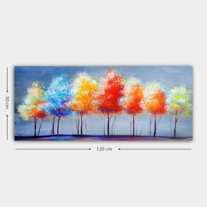 Tablou Mithra Oasis Multicolor 50x120 cm - Img 3